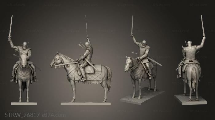 Bjorn on Horse Diorama from Vikings Cut