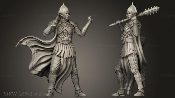 Military figurines (Black Dragon Clerics Cleric, STKW_26841) 3D models for cnc