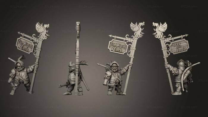 Military figurines (Archers Bearer, STKW_2685) 3D models for cnc