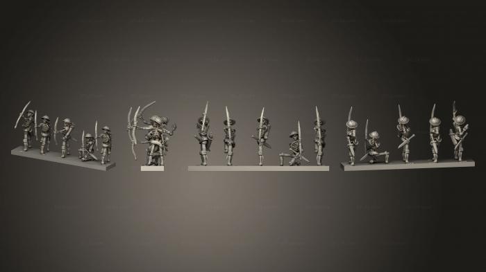 Military figurines (Archers Bowmen 2, STKW_2687) 3D models for cnc