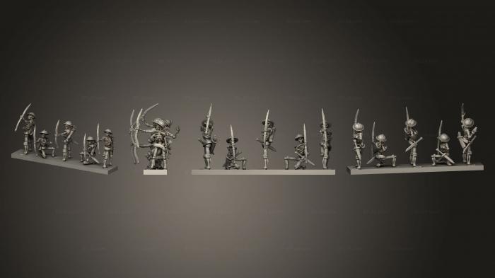 Military figurines (Archers Bowmen 3, STKW_2688) 3D models for cnc