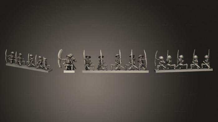 Military figurines (Archers Bowmen 4, STKW_2689) 3D models for cnc