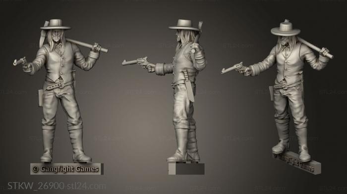 Military figurines (Blackwater Gulch Lawmen Colin Buchanan colin buchanan, STKW_26900) 3D models for cnc