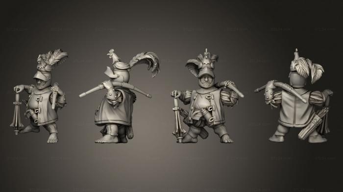 Military figurines (Archers Officer, STKW_2692) 3D models for cnc