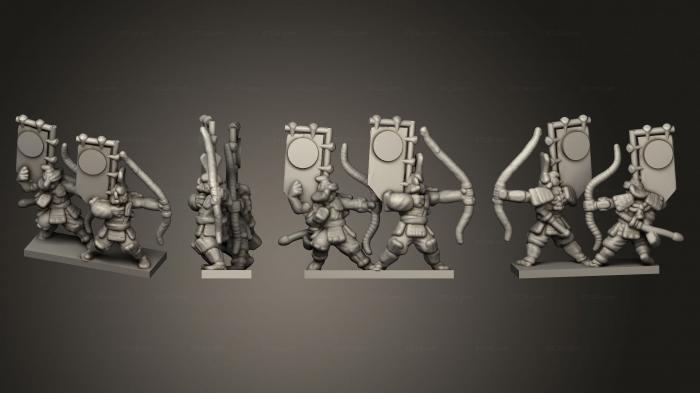 Military figurines (Archers Stand 4, STKW_2696) 3D models for cnc