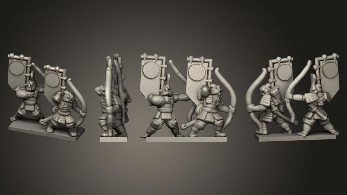 Military figurines (Archers Stand 5, STKW_2697) 3D models for cnc