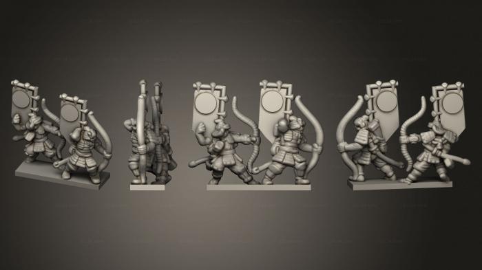 Military figurines (Archers Stand 6, STKW_2698) 3D models for cnc