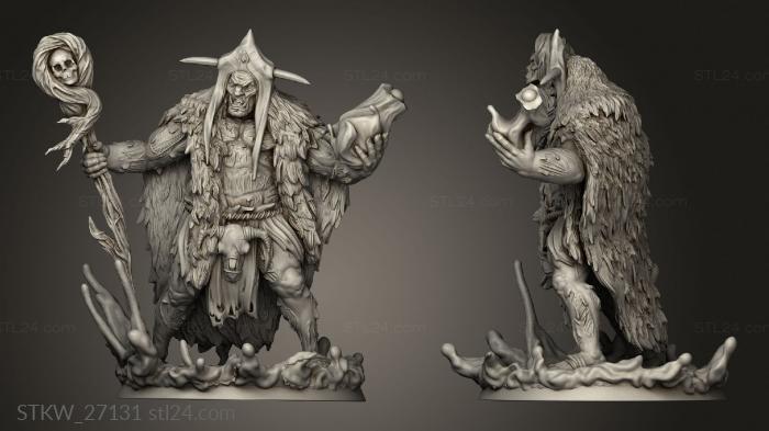 Military figurines (Ogre Blood Warlock, STKW_27131) 3D models for cnc