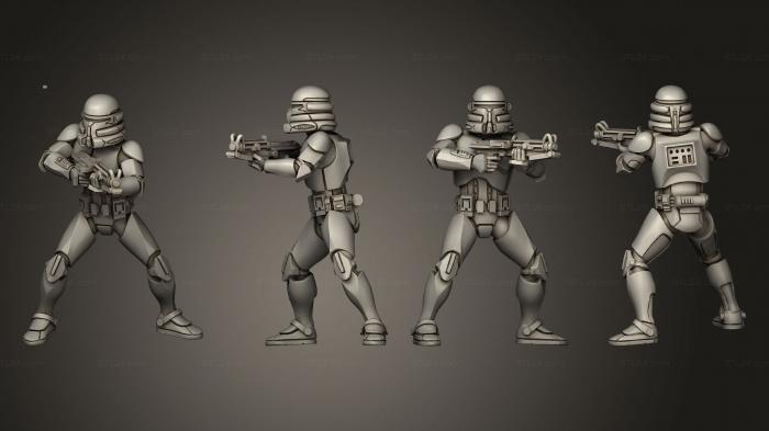 Military figurines (ARF Squad 01, STKW_2716) 3D models for cnc