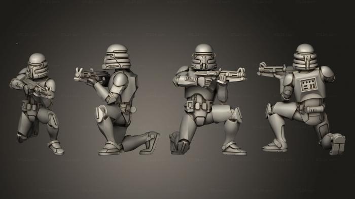 Military figurines (ARF Squad 03, STKW_2718) 3D models for cnc
