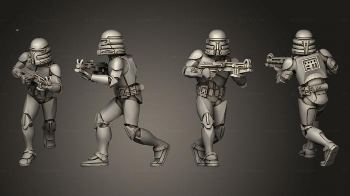 Military figurines (ARF Squad, STKW_2719) 3D models for cnc