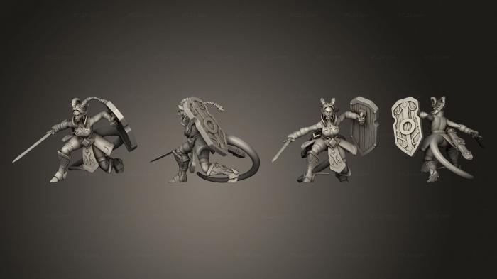 Military figurines (ariza the paladin 04, STKW_2730) 3D models for cnc