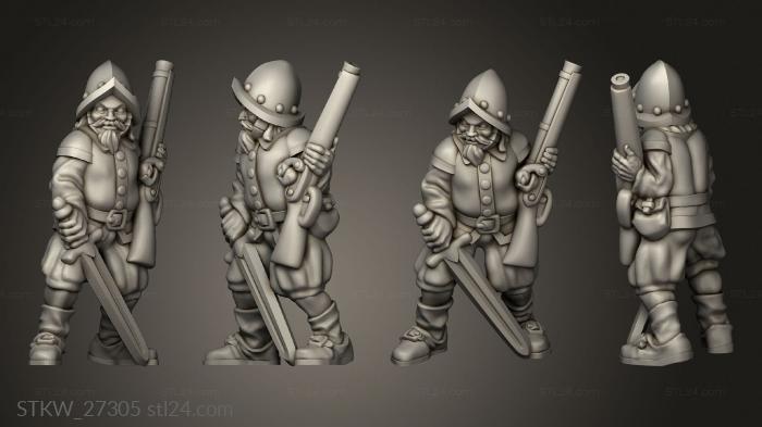 Military figurines (rifleman, STKW_27305) 3D models for cnc