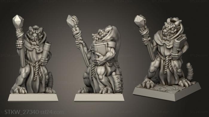 Military figurines (Kobold warlock, STKW_27340) 3D models for cnc