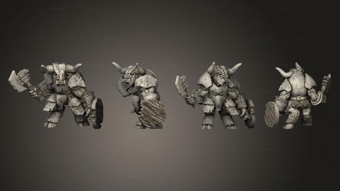 Military figurines (Armored Minotaur 2019 Duncan Shadow, STKW_2742) 3D models for cnc