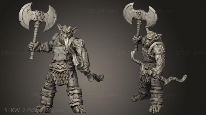 Military figurines (Bugbear legs, STKW_27521) 3D models for cnc