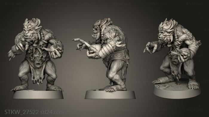 Military figurines (Bugbear Mage, STKW_27522) 3D models for cnc