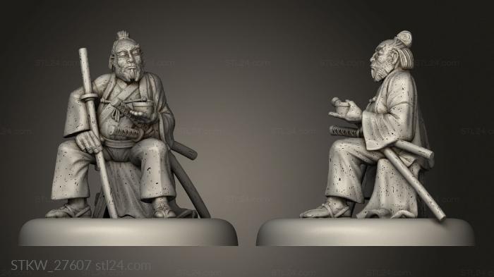 Military figurines (Bushido Mako Takashi, STKW_27607) 3D models for cnc