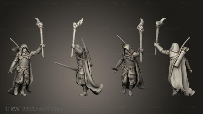 Military figurines (Ranger Sword with, STKW_28187) 3D models for cnc