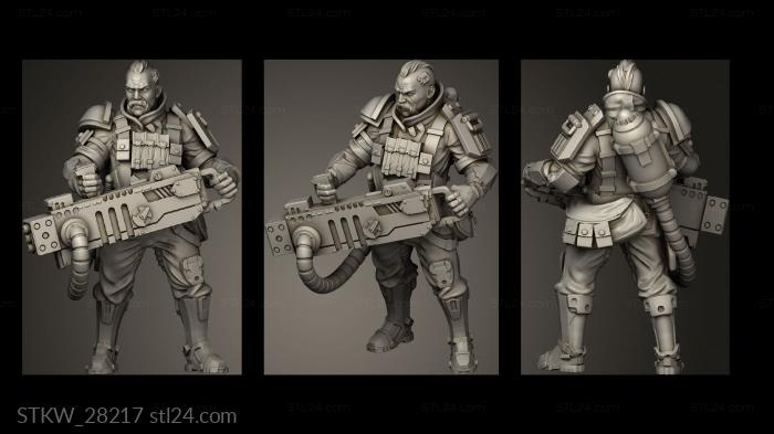 Military figurines (jason zagloba, STKW_28217) 3D models for cnc