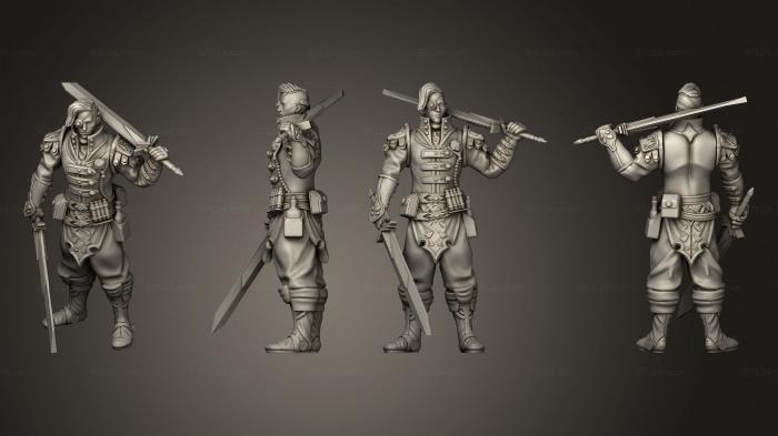 Military figurines (Artificer pose 01, STKW_2842) 3D models for cnc