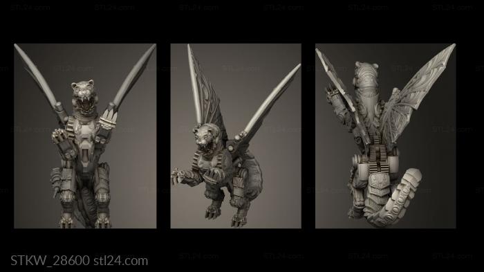 Military figurines (Clockwork Manticore, STKW_28600) 3D models for cnc