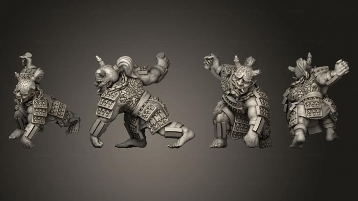Military figurines (Asian Adventures 12 Oni Miniature Set, STKW_2862) 3D models for cnc