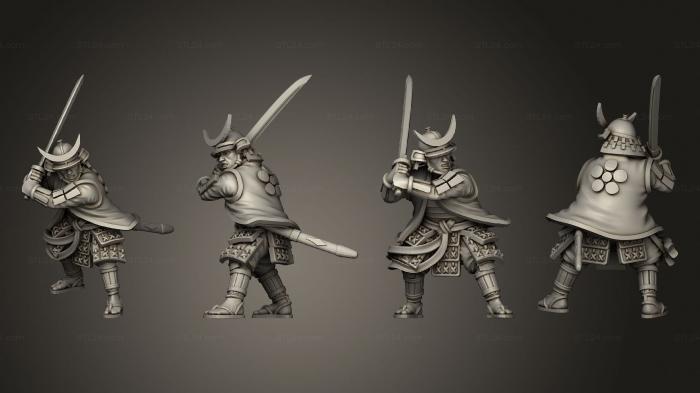 Military figurines (Asian Adventures 14 Shogun, STKW_2863) 3D models for cnc