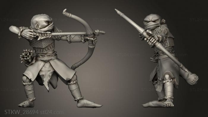 Military figurines (Core Goblin Archer, STKW_28694) 3D models for cnc