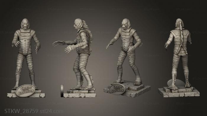 Military figurines (Creature, STKW_28759) 3D models for cnc