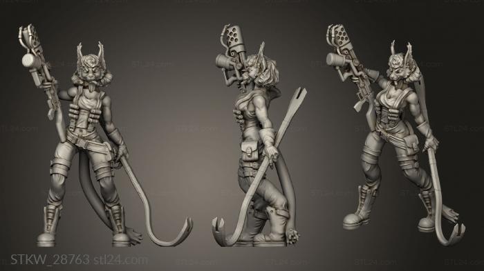 Military figurines (Creatures from behind the veil Riply Jones, STKW_28763) 3D models for cnc