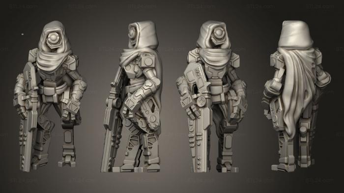Military figurines (Assasin Droid Based, STKW_2879) 3D models for cnc