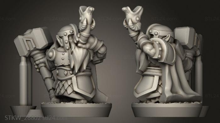 Military figurines (Forge Dwarves horn, STKW_28802) 3D models for cnc