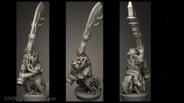 Military figurines (Forge Eastern Skaven seeker, STKW_28834) 3D models for cnc