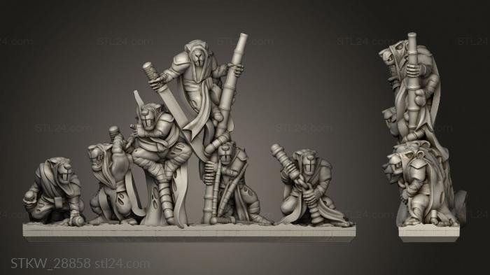 Military figurines (Forge Eastern Skaven strips lookout, STKW_28858) 3D models for cnc