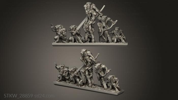 Military figurines (Forge Eastern Skaven strips lookout, STKW_28859) 3D models for cnc