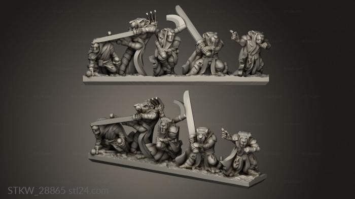 Military figurines (Forge Eastern Skaven strips sneak, STKW_28865) 3D models for cnc