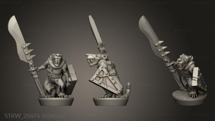 Military figurines (Forge Eastern Skaven Snivelers, STKW_28876) 3D models for cnc