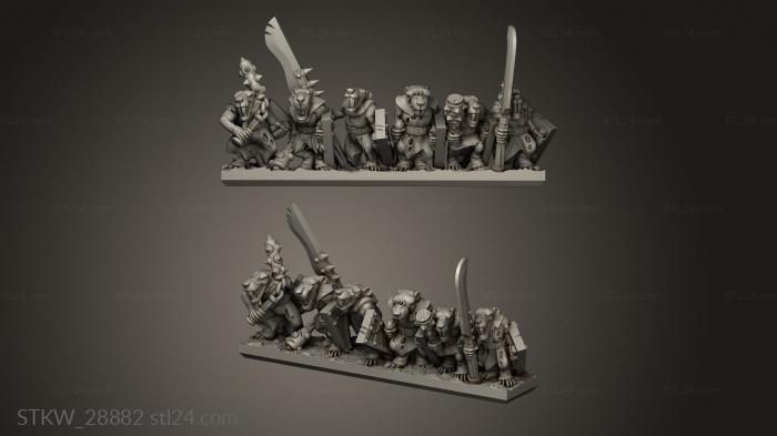 Forge Eastern Skaven Snickers strips Ratmen