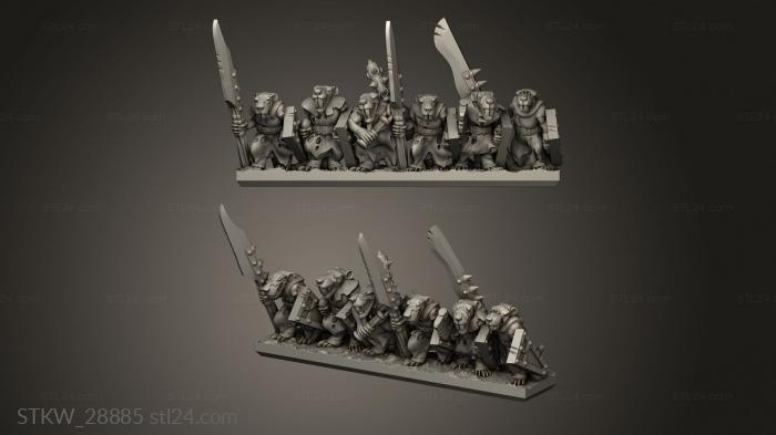 Forge Eastern Skaven Snickers strips Ratmen