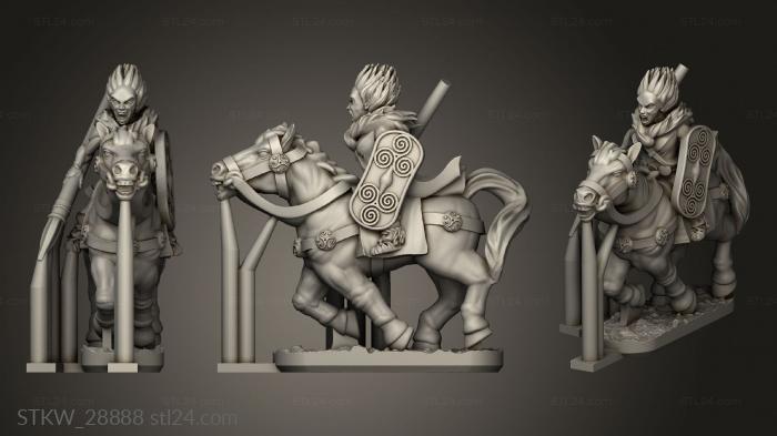 Military figurines (Forge Fantasy Albion cav, STKW_28888) 3D models for cnc