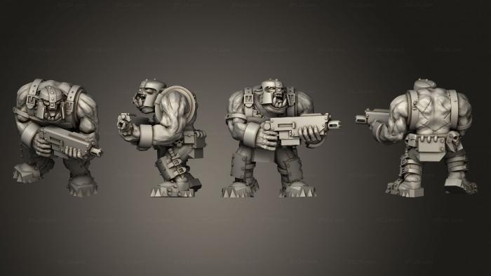 Military figurines (Assault Gunner A 1, STKW_2904) 3D models for cnc