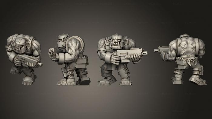 Military figurines (Assault Gunner A 5, STKW_2908) 3D models for cnc
