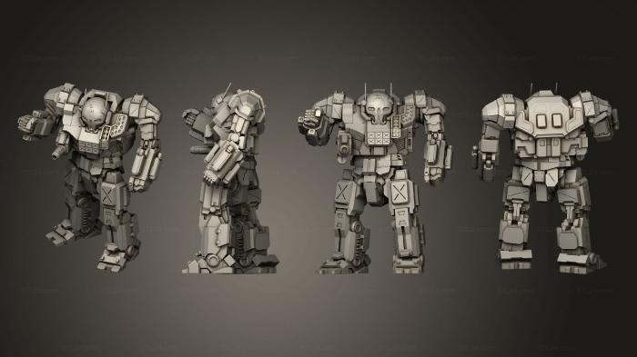 Military figurines (Assault Mechs Atlas 3, STKW_2910) 3D models for cnc