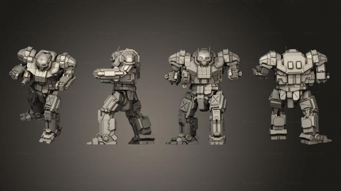 Military figurines (Assault Mechs Atlas, STKW_2911) 3D models for cnc