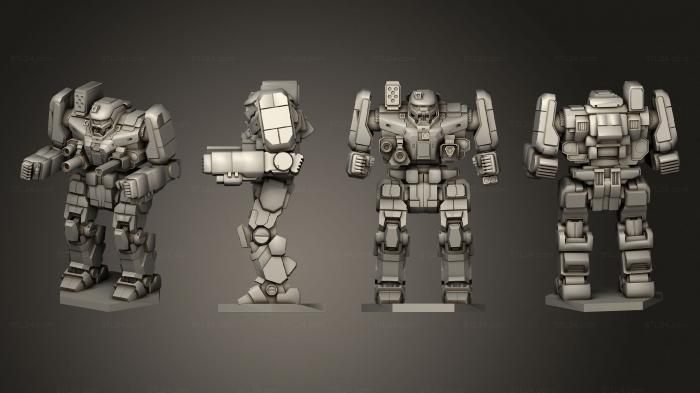Статуэтки военные (Штурмовые роботы Banshee 2, STKW_2913) 3D модель для ЧПУ станка