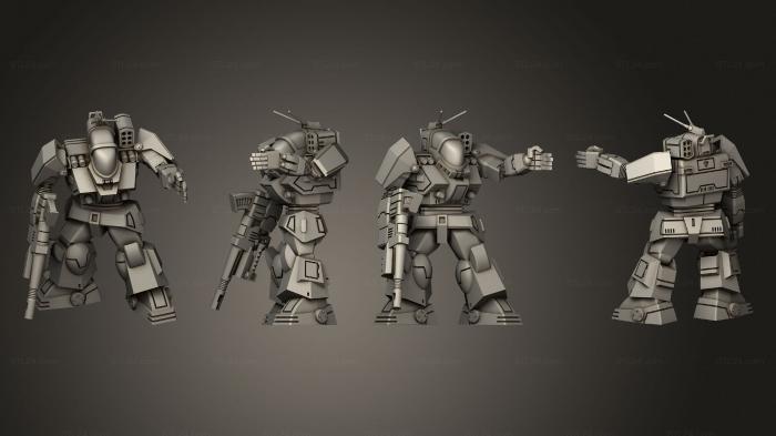Military figurines (Assault Mechs Battlemaster 2 02 4 S K, STKW_2917) 3D models for cnc