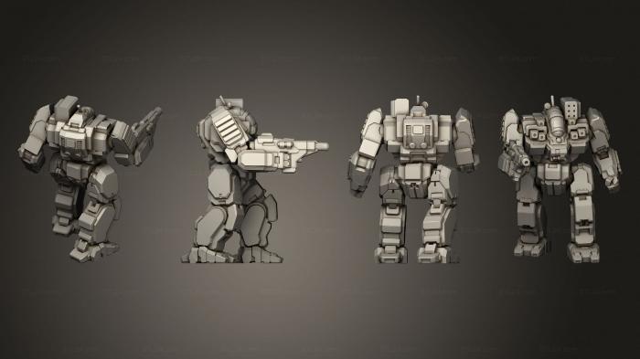 Military figurines (Assault Mechs Battlemaster, STKW_2920) 3D models for cnc