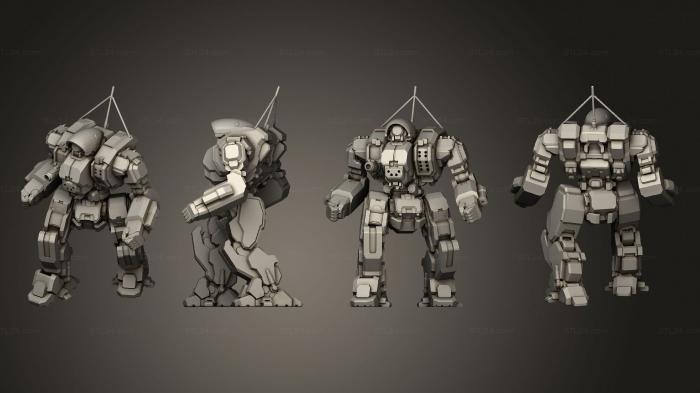 Military figurines (Assault Mechs Cyclops, STKW_2922) 3D models for cnc