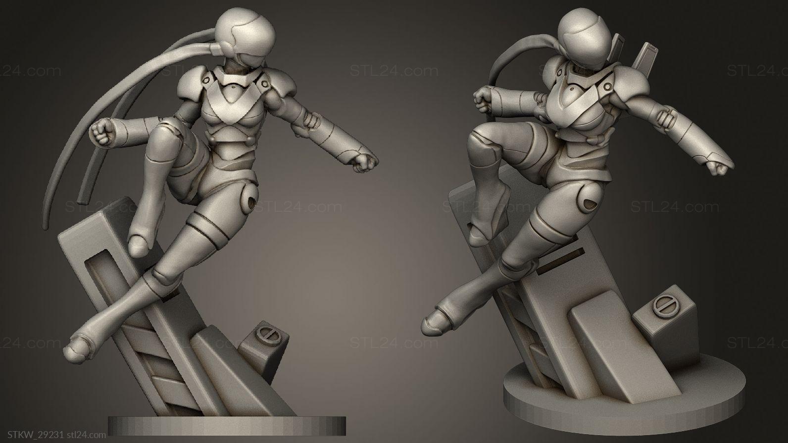 Military Figurines Cyberpunk CYBERBABY RYZA STRIKE MODE STKW 29231 Military Figurines Cyberpunk CYBERBABY RYZA STRIKE MODE STKW 29231